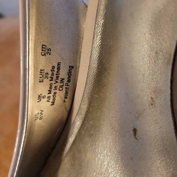 Nude Patent Slingbacks - Picture 2 of 3